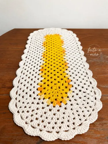 Trilho de mesa amarelo