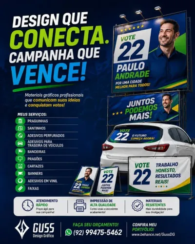 Designer para campanha eleitoral