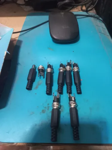 7 pares de conector p4 pra fonte 12v