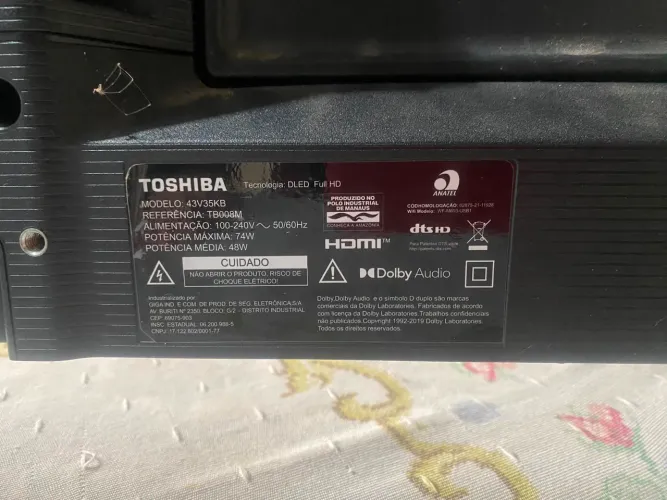 Tv Toshiba 43 polegadas