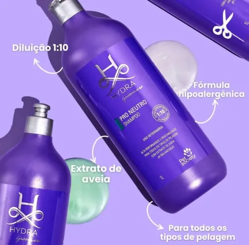 Kit de Shampoo e Condicionador Pet Hydra Groomess