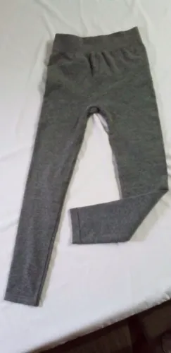 Meia calça de lã canelada