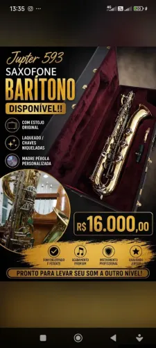Sax barítono Júpiter 593