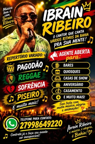 Cantor pra todos os tipos de eventos