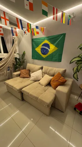Sofá retrátil 2 lugares