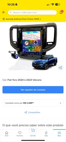 Multimídia Fiat toro 