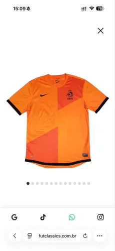 Camisa Holanda 2012 - Com Lacres - Original