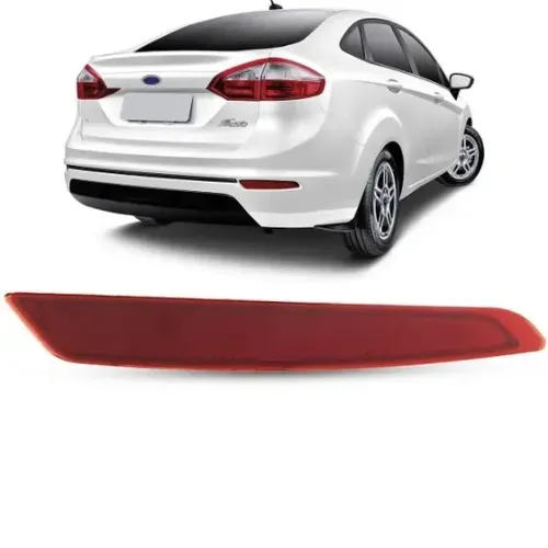 Refletor do parachoque traseiro direito New Fiesta Sedan 2013/2017.