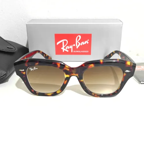 Óculos de sol Ray ban State street tartaruga unissex novo 