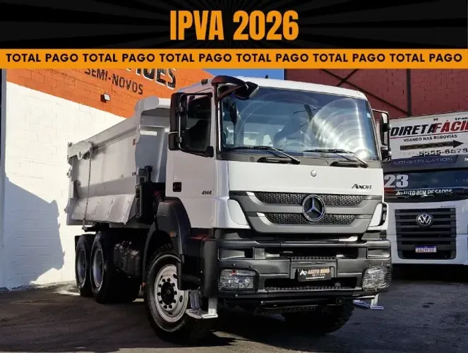 mb axor 4144 6x4 bascula rousset 16m3 pneu radial 1200