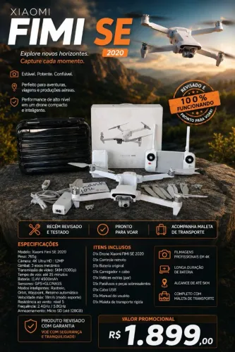 XIAOMI FIMI X8 SE 2020 - COMPLETO + MALA DE TRANSPORTE