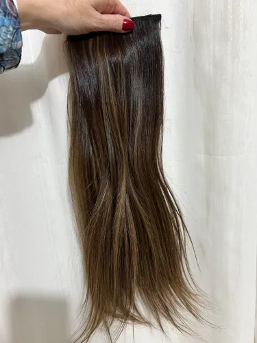Mega Hair de Cabelo Natural - Pronto para Aplicação