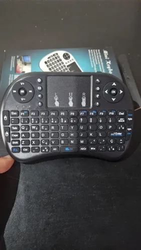 Mini Teclado Controle Sem Fio P/ Tv Smart Tv Box Pc Novo