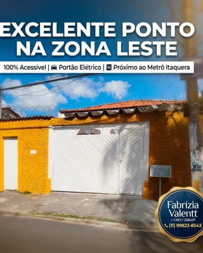 IMÓVEL COMERCIAL TÉRREO COM ACESSIBILIDADE NA ZONA LESTE!