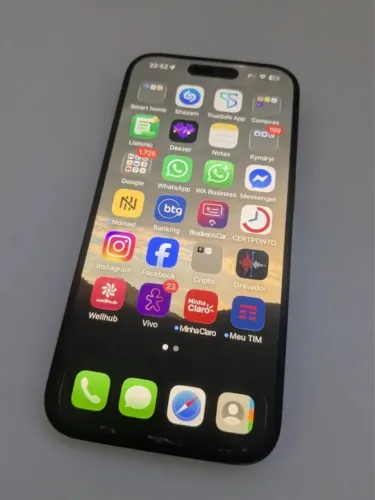 iphone 15 pro 256 com nota impecavel (Brasileiro com bandeja de chip)