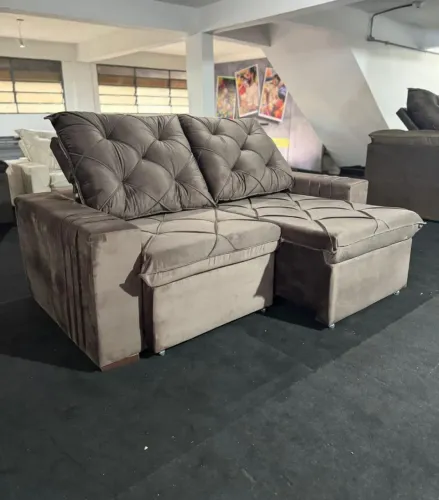 Sofá malta espuma D33 com molas ensacadas 1.80x1.00m