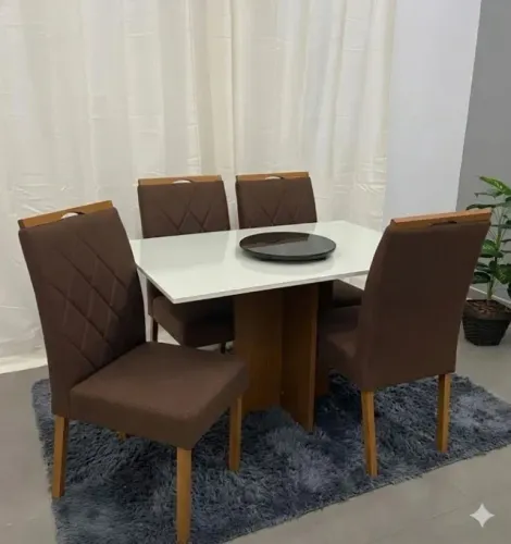 Mesa de jantar Yza com 4 cadeiras