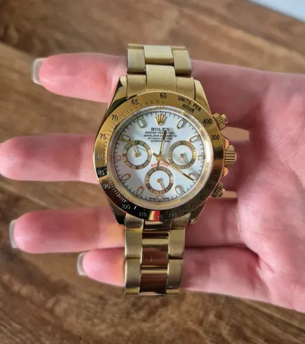 RELÓGIO DOURADO AUTOMÁTICO