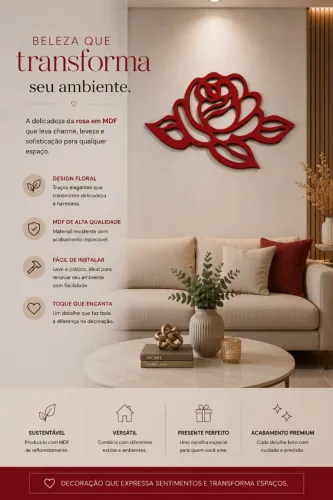 Rosa de MDF