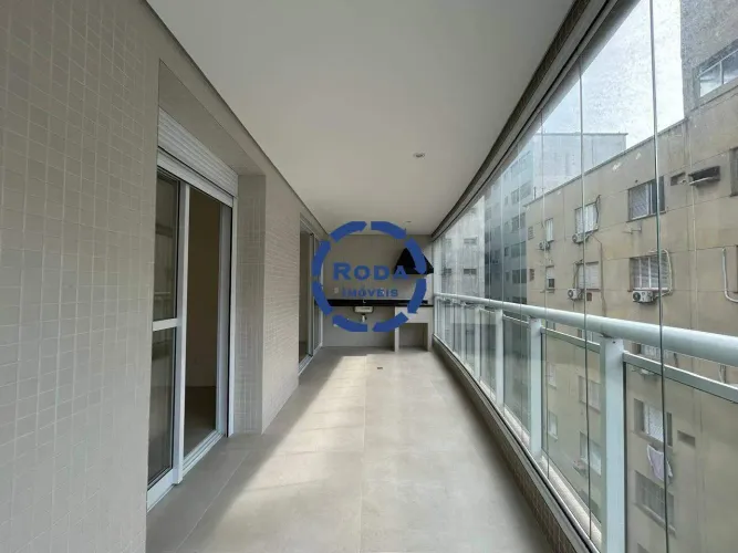 Locação Apartamento 2 suites com lazer completo, na quadra da Praia - Boqueirão - Santos
