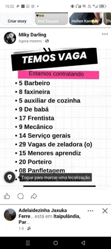Vagas de emprego