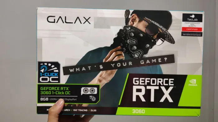 RTX 3060 8GB GALAXY com Caixa 
