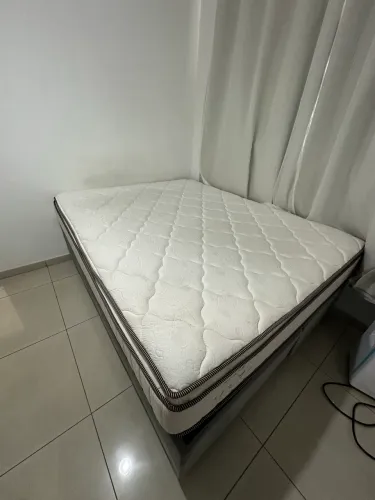 Cama Box Queen Molas Ensacadas + Colchão