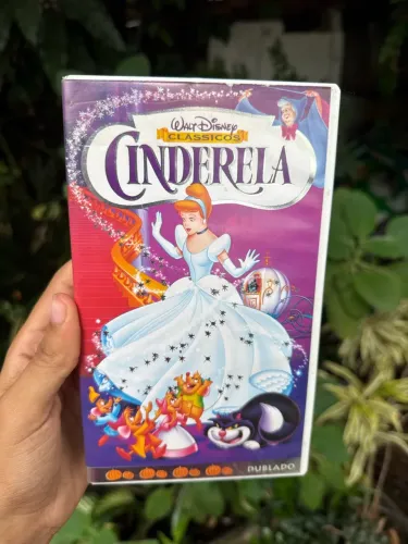 fita vhs cinderela walt disney clássicos