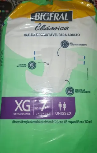 3 unidades Fraldas Geriátricas R$ 55,00 a unidade - Aceita proposta