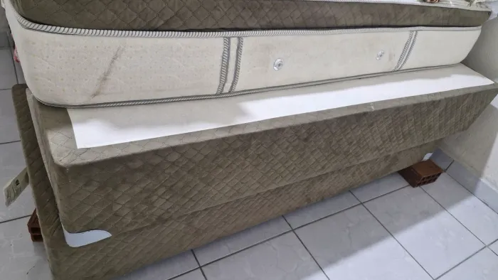 Cama box casal com colchão
