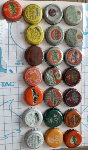 Tampinhas Mirinda refrigerante