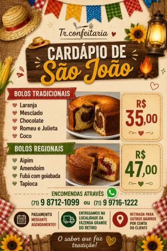 Cardápio de são João