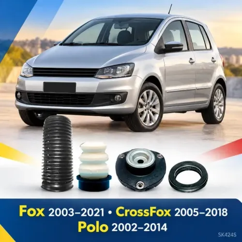 Kit Amortecedor Dianteiro Fox CrossFox Polo com Rolamento Sampel SK424S - Novo