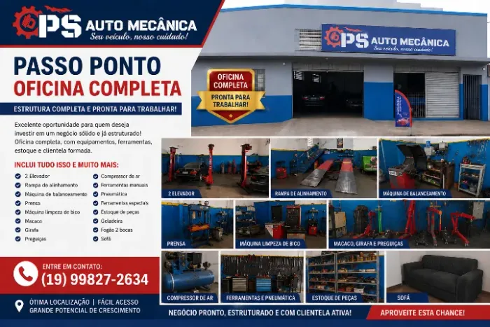 ? PASSO PONTO - OFICINA MECÂNICA COMPLETA