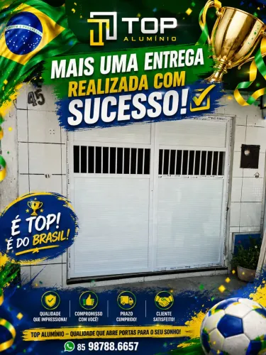 Portão de alumínio novo