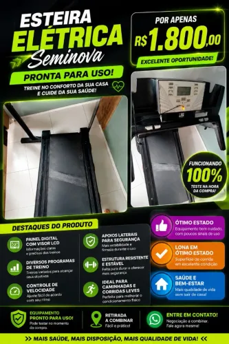 Esteira Atlântic seminova