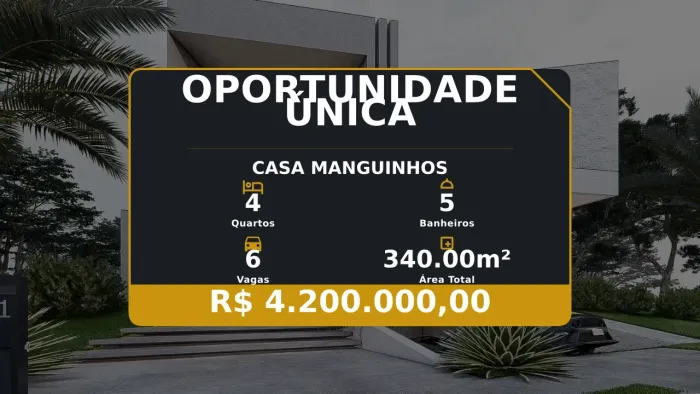 Casa de Alto Padrão em Manguinhos: Perfeita para Momentos de Lazer