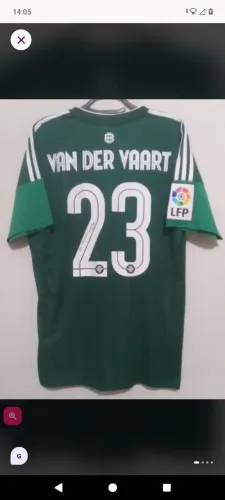 Camisa Real Betis 2015 / 2016 #23 Van der Vaart Jogo Autografada Certificada
