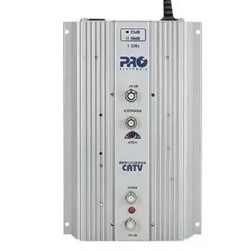 Amplificador de RF CATV Pro Eletronic PQAP-6350 35DB 1GHZ