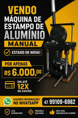 Máquina de estampo de Alumínio