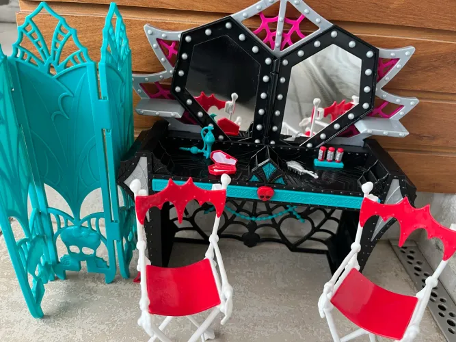 play set monster high monstros câmera e ação camarim