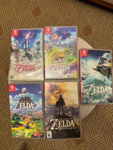 pack com todos zelda s de switch