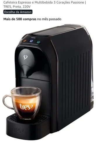 Cafeteira 3 corações 