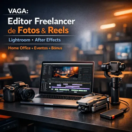 Editor Freelancer de Fotos e Reels | After Effects + Lightroom + Eventos