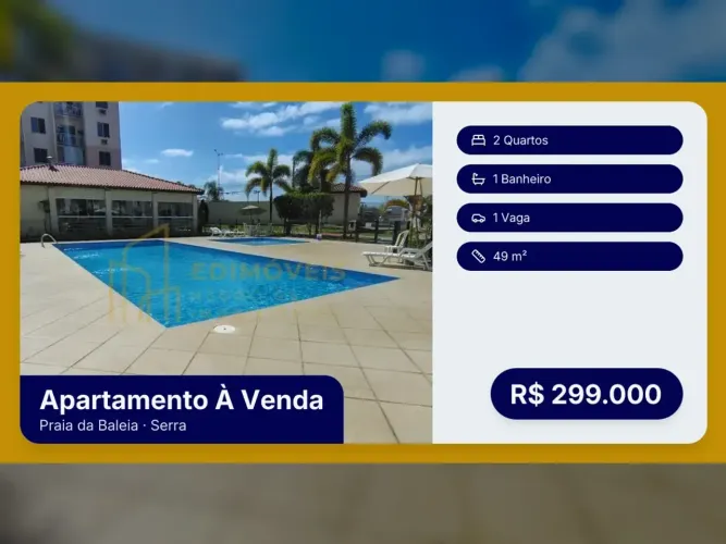 Seu Novo Lar: Apartamento de 2 Quartos na Praia da Baleia!