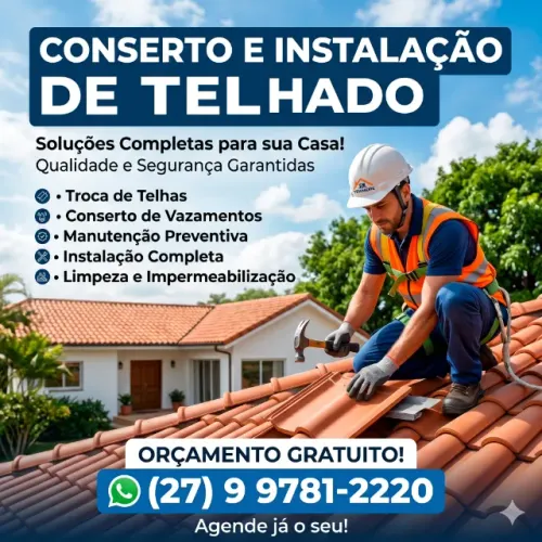 Especialista em Telhados | Construção, Consertos e Vazamentos