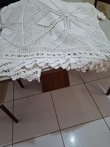 COLCHA DE CAMA CASAL CROCHÊ ARTESANAL