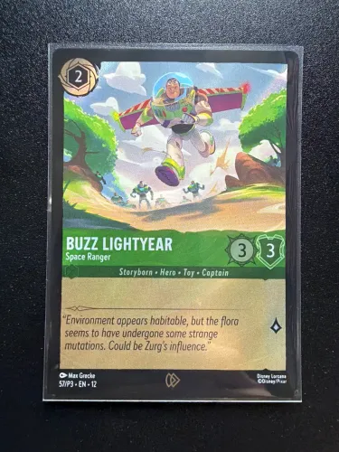 Lorcana Buzz Lightyear PROMO FILME TOY STORY Lorcana NM 