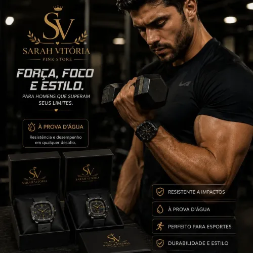 Relógio feminino e masculino 
