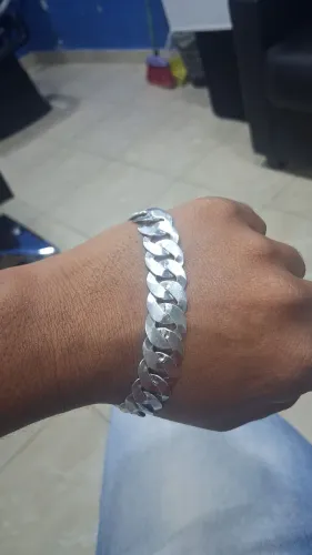 Pulseira prata 13mm